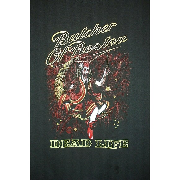 Butcher Of Rostov Dead Life Death T Shirt Vintage Metal Concert Tee Band  L - Picture 4 of 4